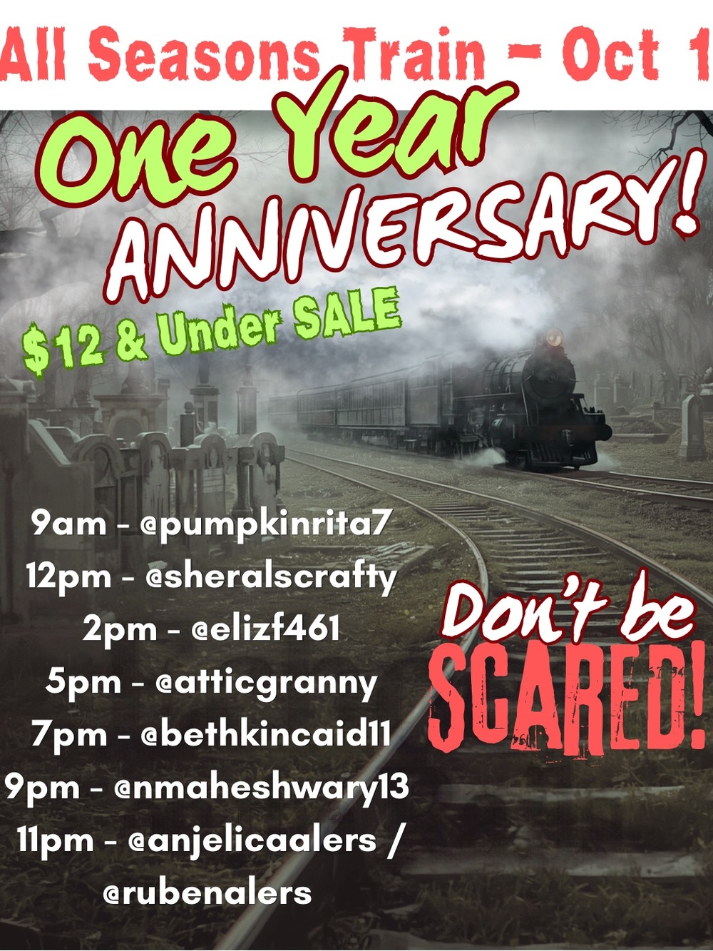 All Seasons Train Show Flyer w/@bethkincaid11